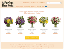 Tablet Screenshot of aperfectbloomflorist.com